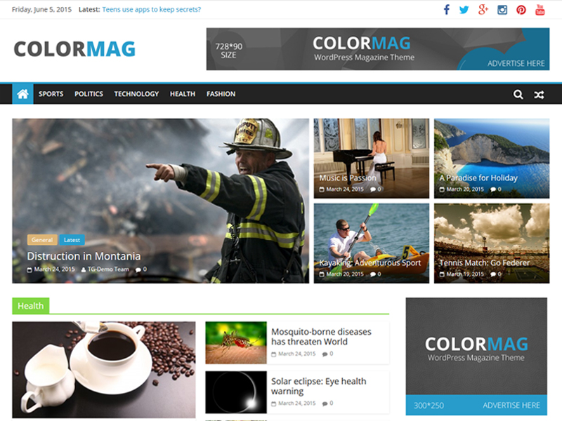 Template Colormag