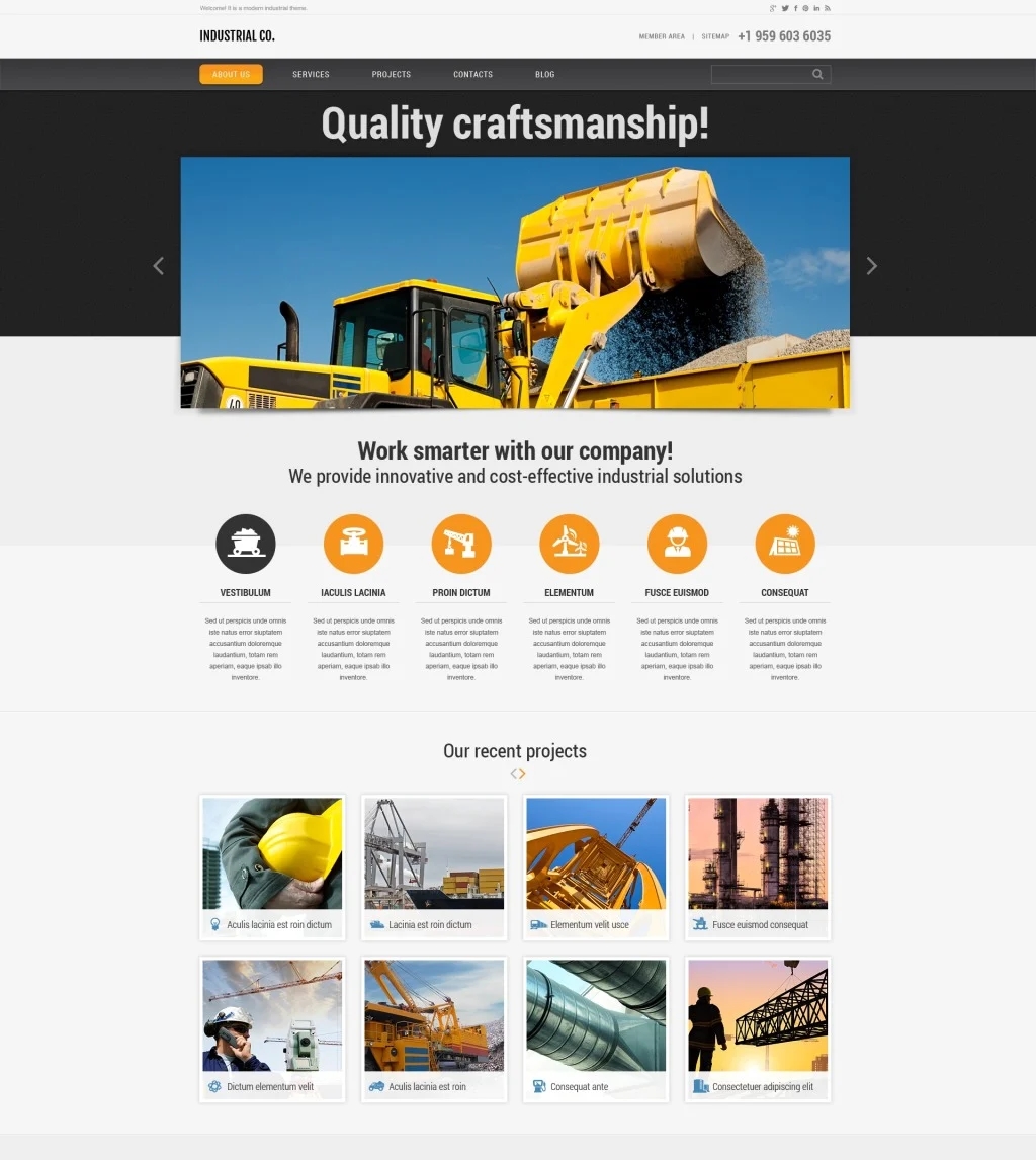 Template Industrial 45825