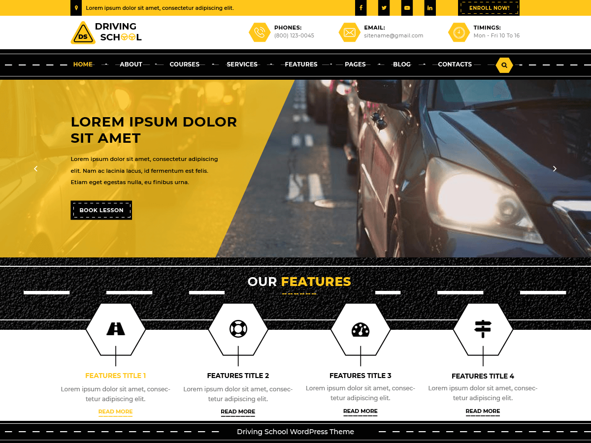 Template Driving School