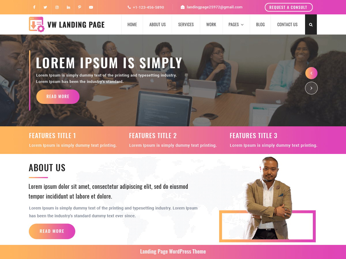 Theme VW Landing Page
