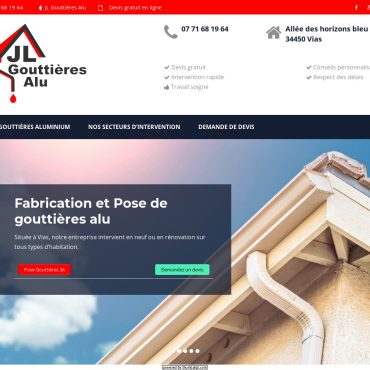 JL Gouttières Alu 34