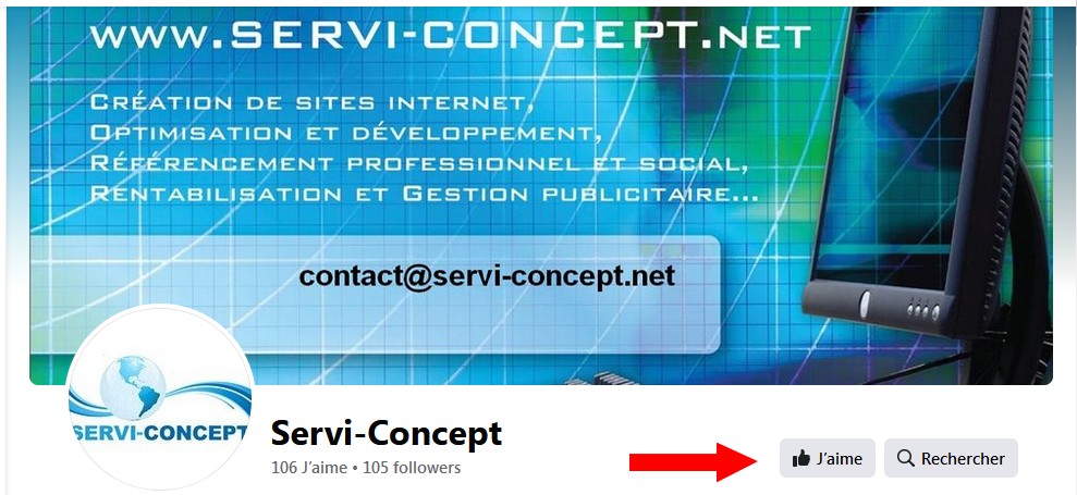 Page Facebook Servi-Concept