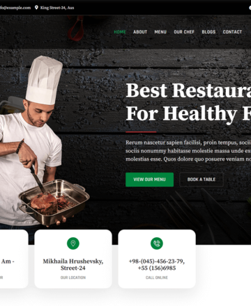 création de sites web pour restaurants