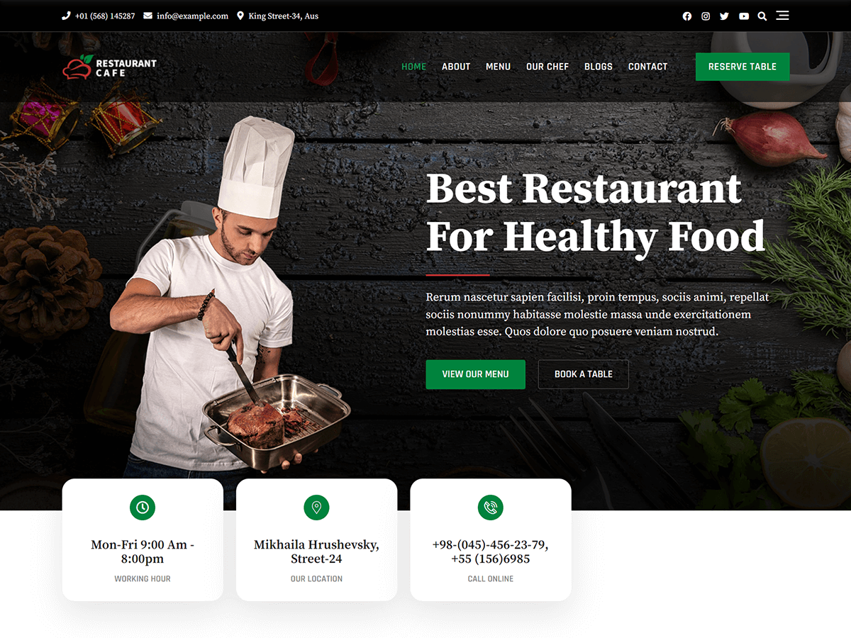 création de sites web pour restaurants