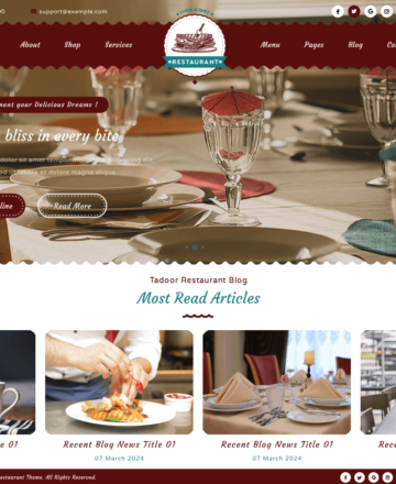 création de sites web pour restaurants