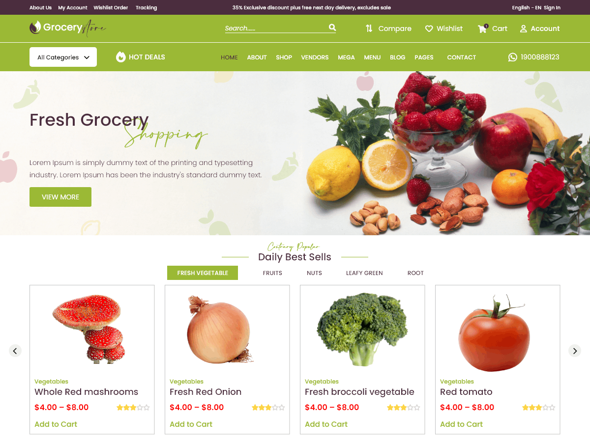 Template Grocery Super