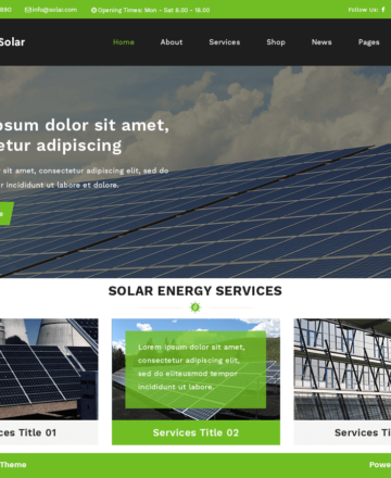 création site web énergie solaire