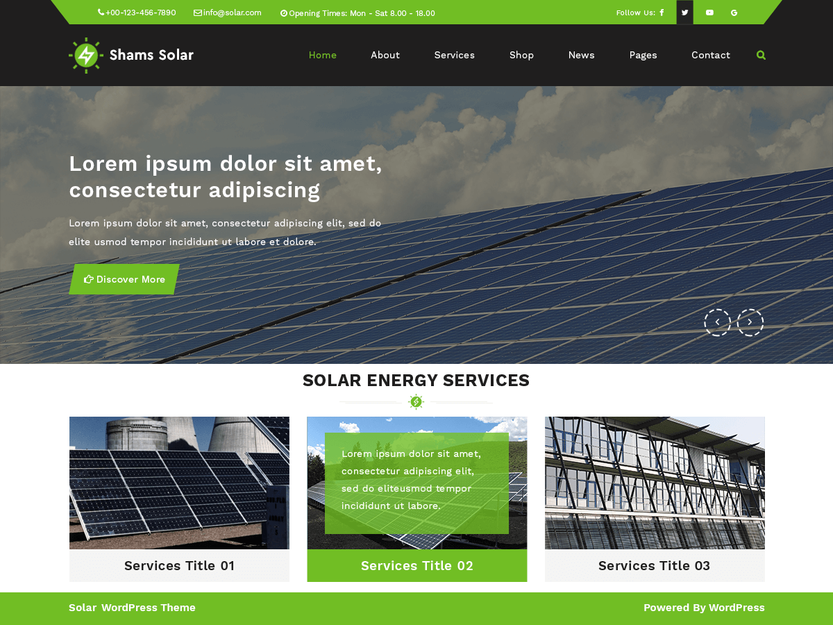 création site web énergie solaire