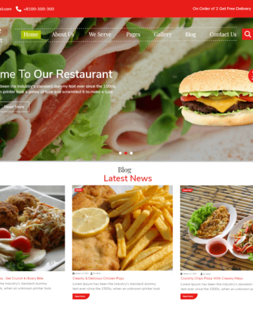 création de sites web pour restaurants