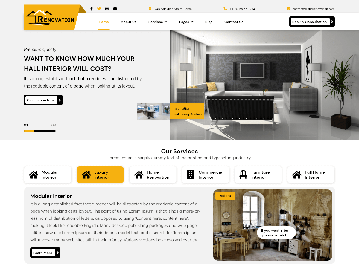 template renovation